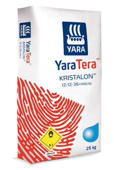 Комплексне водорозчинне добриво YaraTera KRISTALON 12-12-36 RED - фото