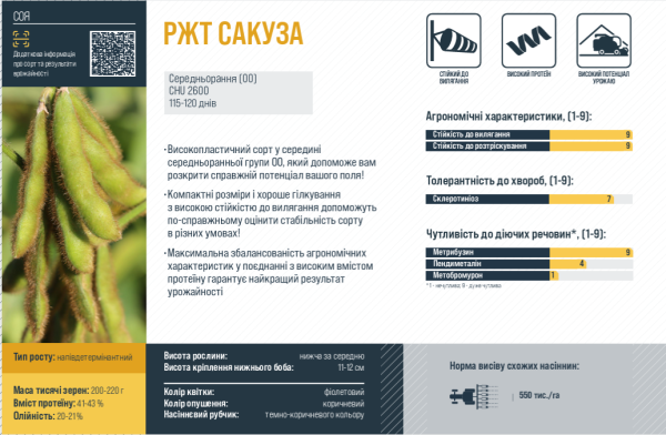 Соя РЖТ Сакуза (Перша репродукція) - фото №2