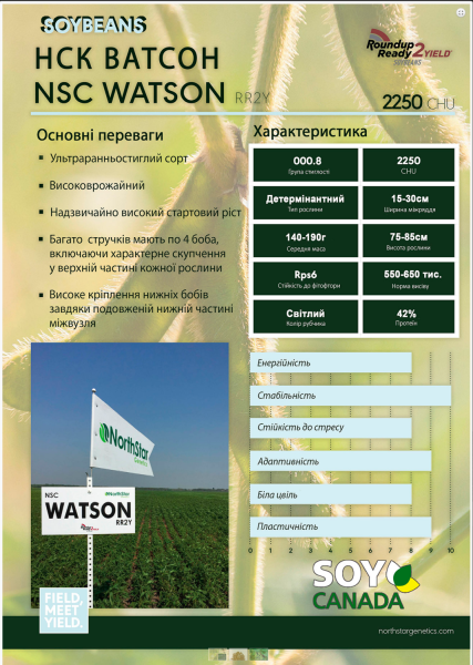 Соя НСК Ватсон CHU 2250 / NSC Watson (Перша репродукція) - фото №2
